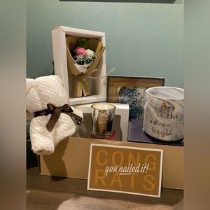 Ladies Coffee Mug Gift Set Candle Hair Towel Graduation Gift